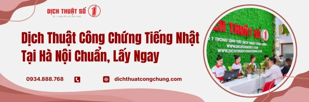 Dịch Thuật Công Chứng Tiếng Nhật Giá Rẻ, Lấy Ngay Tại Hà Nội