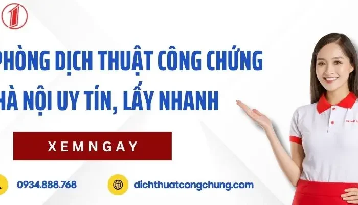 TOP 10+ văn phòng dịch thuật công chứng Hà Nội uy tín