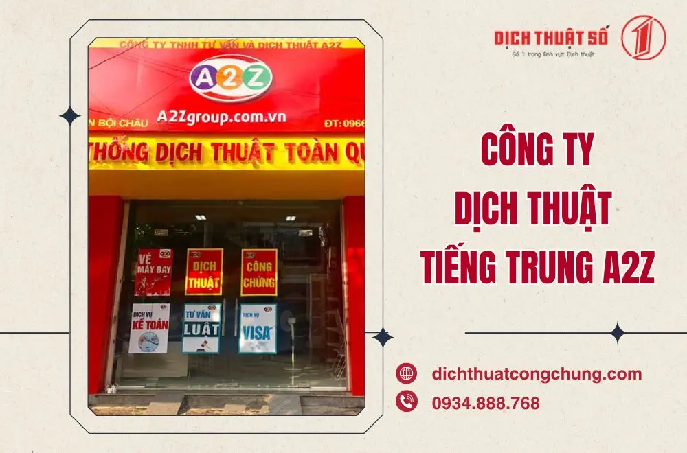 Địa chỉ dịch thuật tiếng Trung chuyên nghiệp