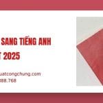 Mẫu Dịch Sổ Hộ Khẩu Sang Tiếng Anh Có & Không Có Thông Tin Trên Bìa Mới Nhất