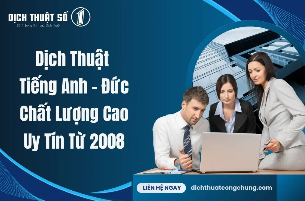 dịch vụ dịch từ tiếng Anh sang tiếng Đức chất lượng cao 