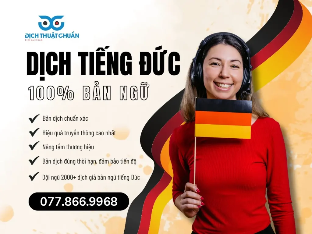 Dịch Thuật Chuẩn - Văn phòng dịch thuật tiếng Đức giá tốt