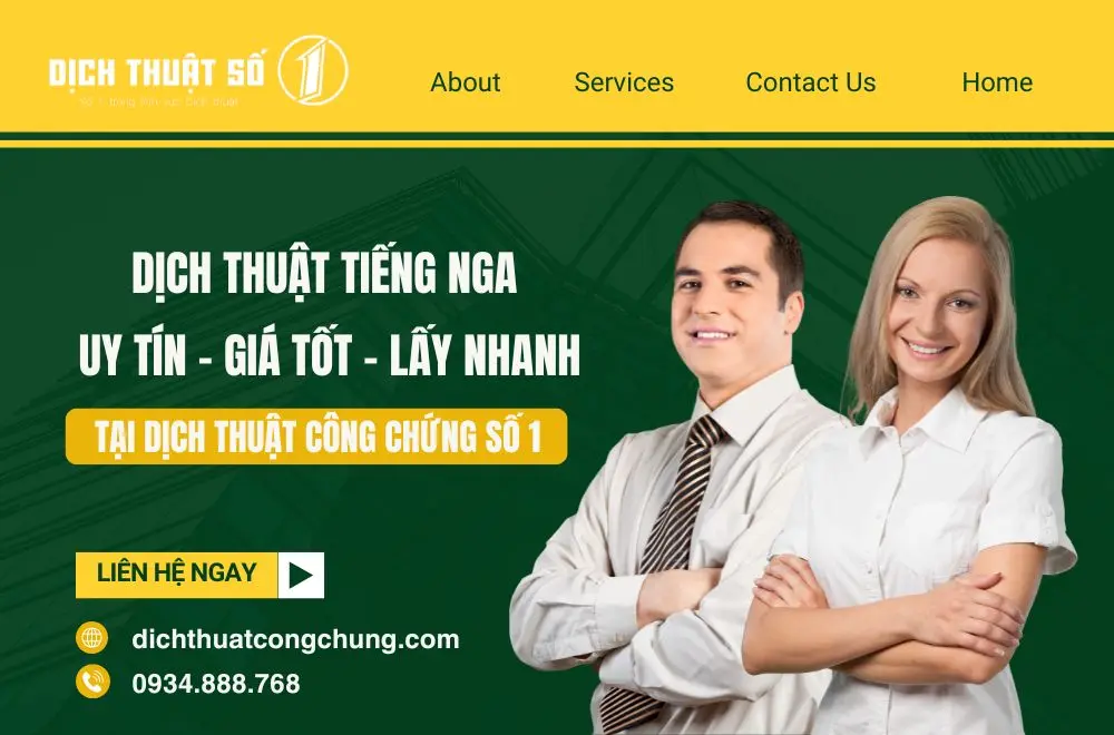 Công ty dịch thuật tiếng Nga uy tín từ 2008
