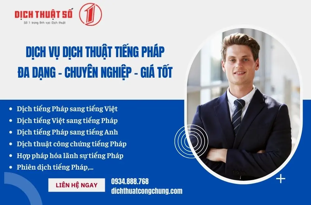 Dịch Thuật Công Chứng Số 1 - Công ty dịch thuật tiếng Pháp uy tín hàng đầu