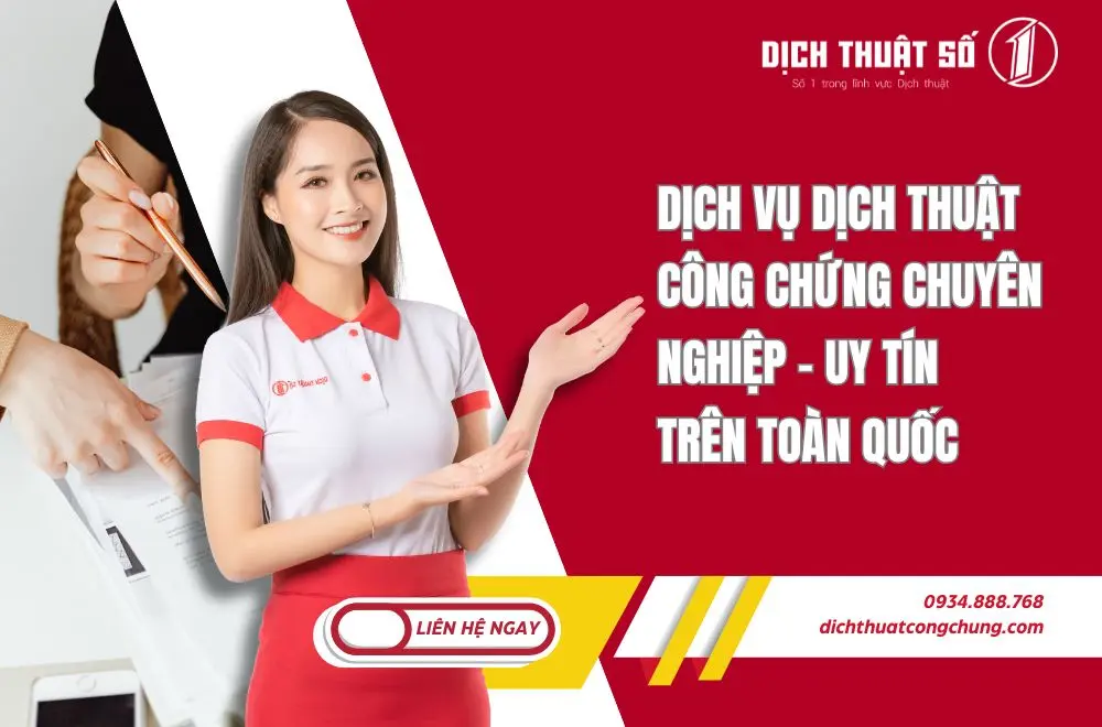 Dịch vụ dịch thuật công chứng Quận 7 của chúng tôi