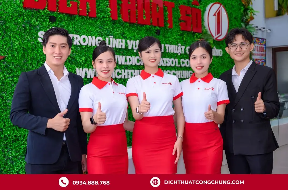 Văn phòng Dịch Thuật Công Chứng Số 1 - Dịch lấy nhanh, giá rẻ, uy tín
