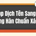 app dịch tên sang tiếng hàn