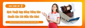 dịch hợp đồng tiếng hàn