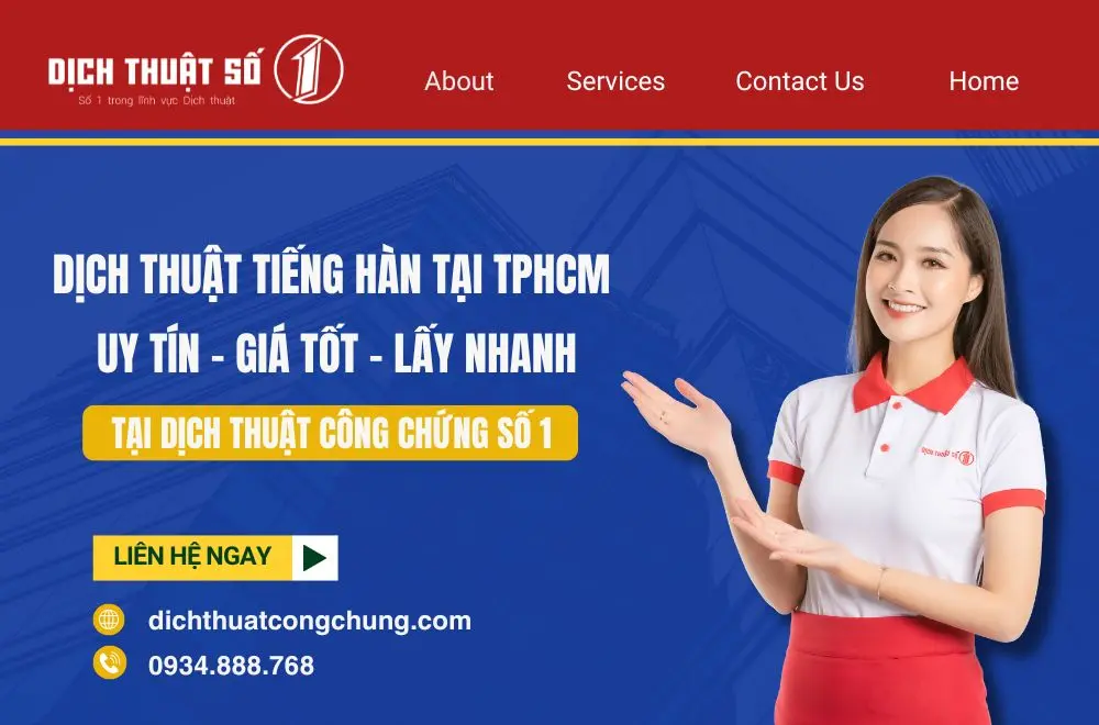  dịch vụ dịch thuật tiếng Hàn TPHCM