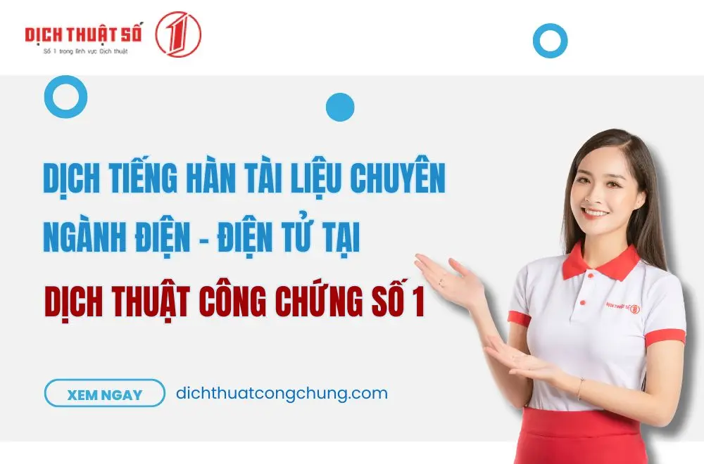 Nhu cầu học và dịch tiếng Hàn chuyên ngành Điện Tử tại Việt Nam