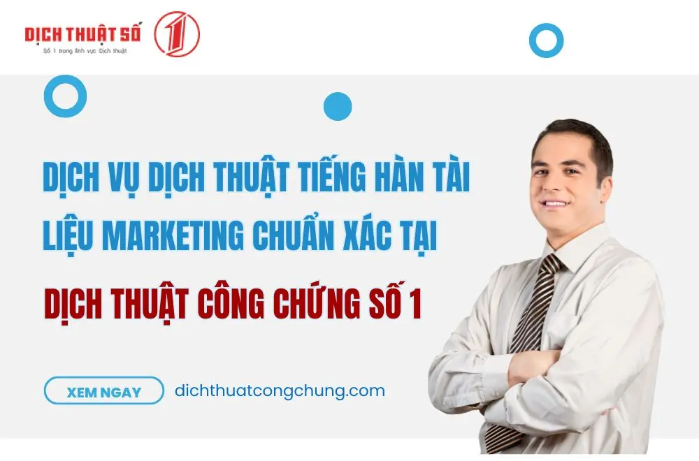 Dịch thuật tiếng Hàn tài liệu Marketing chuyên nghiệp