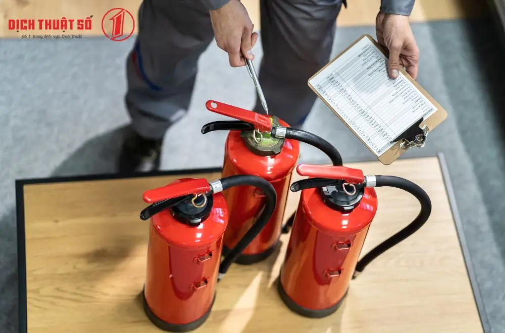 Từ vựng tiếng Hàn về các vật dụng trong phòng cháy chữa cháy