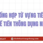 Tổng Hợp Từ Vựng Tiếng Hàn Về Tiền Thông Dụng Nhất