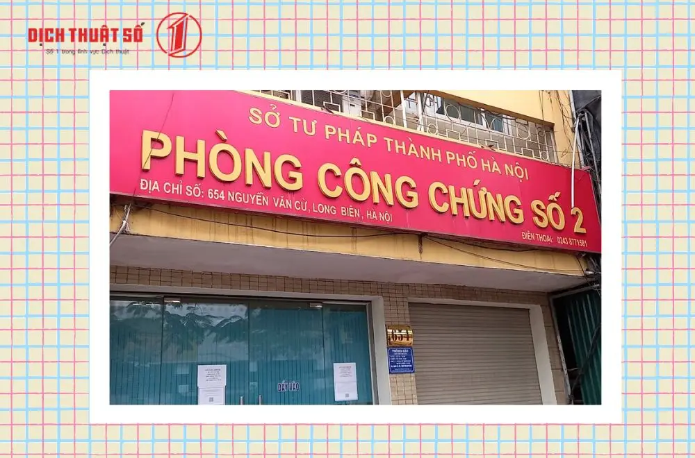 Phòng công chứng số 2 TP Hà Nội