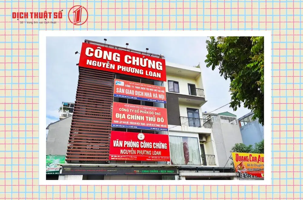 Văn phòng công chứng Nguyễn Phương Loan