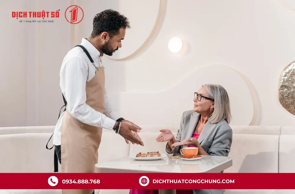 các câu giao tiếp tiếng Đức về giao tiếp trong nhà hàng/quán ăn