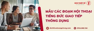 Một Số Đoạn Hội Thoại Tiếng Đức Giao Tiếp Thông Dụng