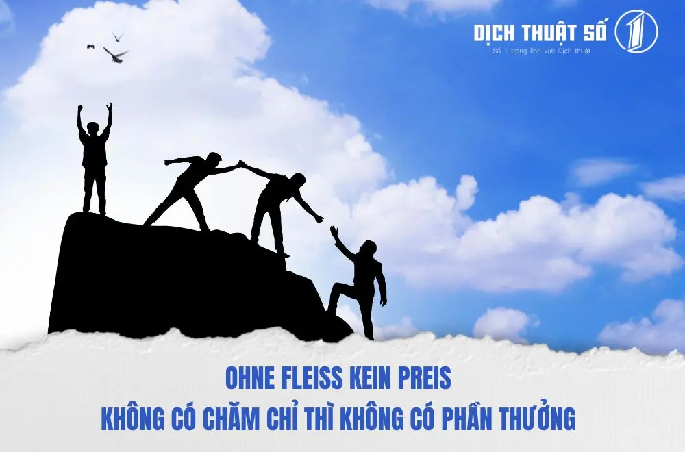 Các câu nói hay trong tiếng Đức về sự kiên trì và bản lĩnh