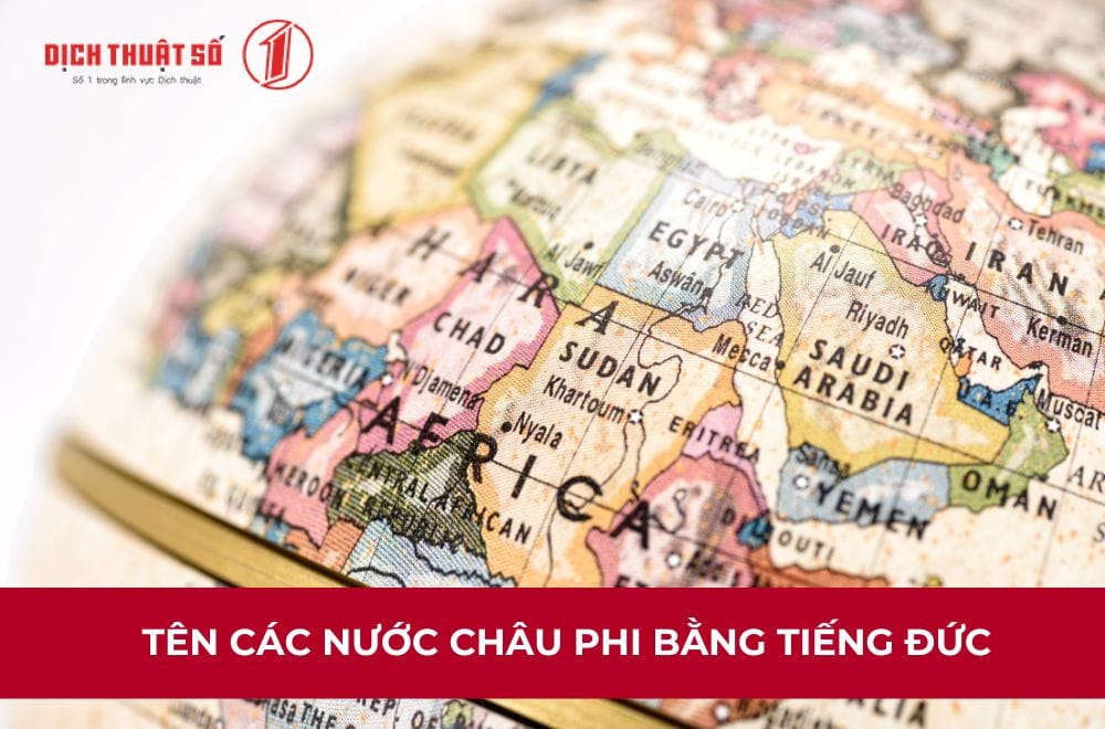 Tên các nước Châu Phi bằng tiếng Đức