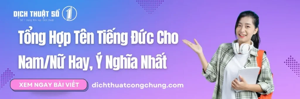 Tên Tiếng Đức Hay, Ý Nghĩa Dành Cho Nam Và Nữ