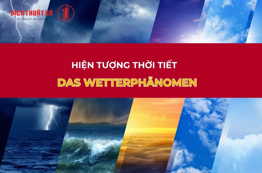 Từ vựng tiếng Đức về hiện tượng thời tiết