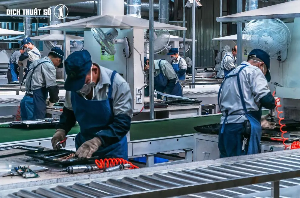 Từ vựng tiếng Hàn về công xưởng sản xuất