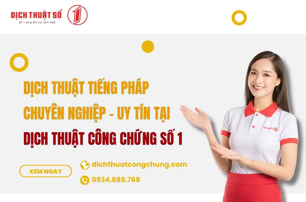 Dịch thuật tiếng Pháp chuyên nghiệp - uy tín từ 2008