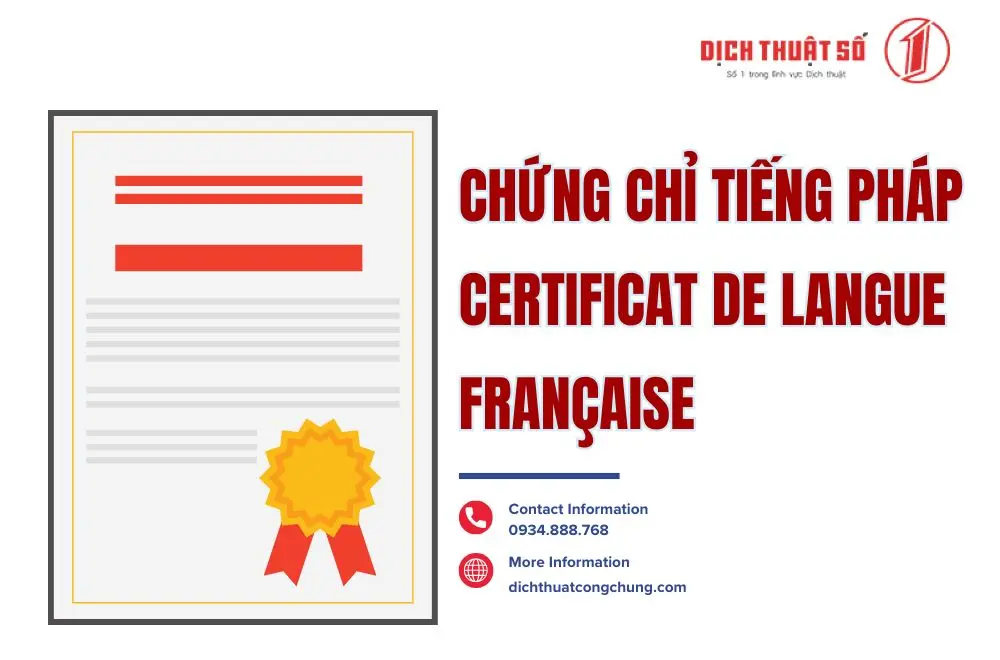 Chứng chỉ tiếng Pháp là gì?