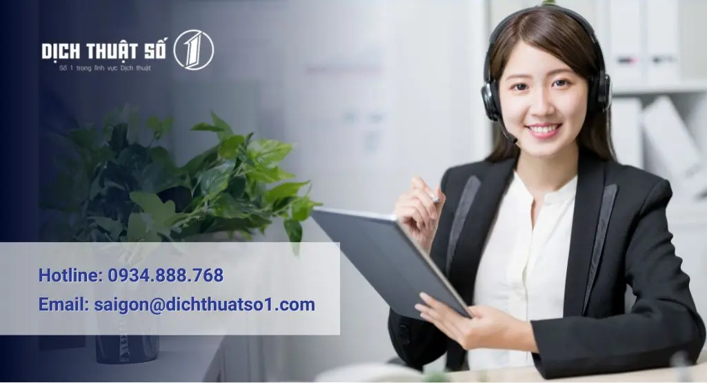 Dịch Thuật Công Chứng Số 1 - Công ty dịch thuật tiếng Pháp TPHCM uy tín từ 2008
