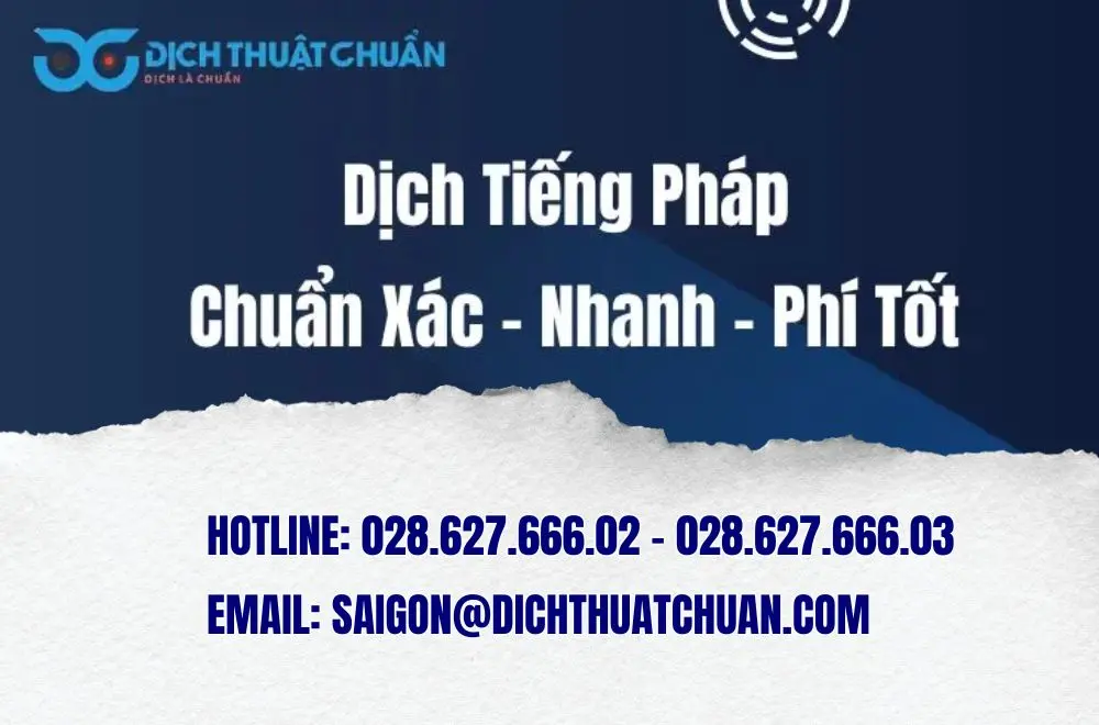 Công ty dịch thuật tiếng Pháp TPHCM chuyên nghiệp
