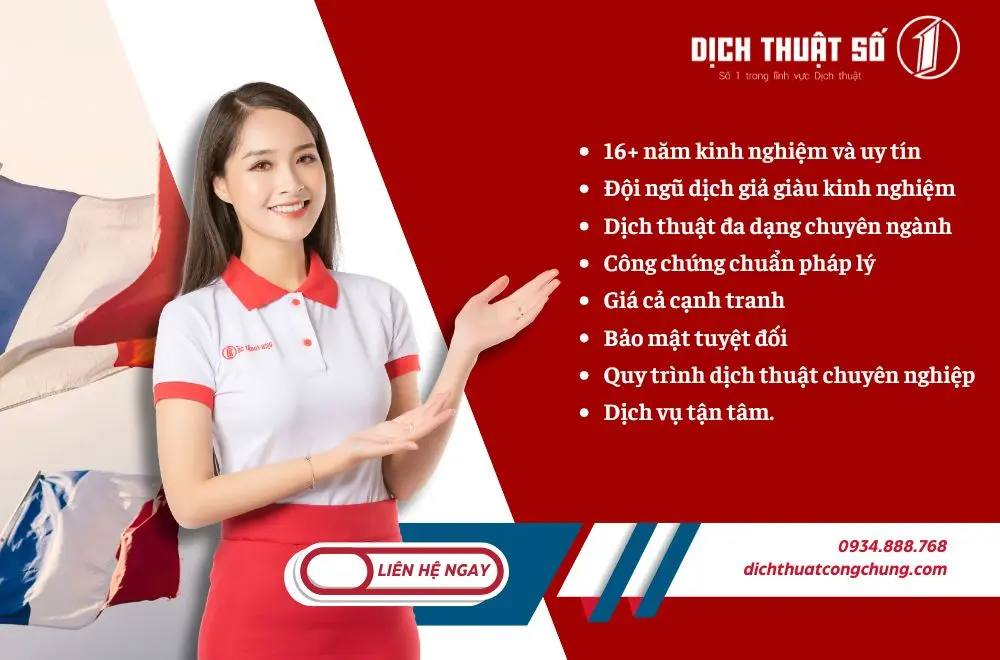 Dịch thuật tiếng Pháp chuyên ngành chuyên nghiệp