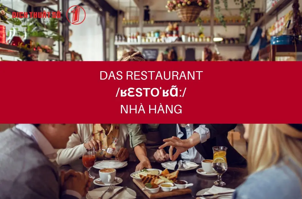 Từ vựng tiếng Đức trong nhà hàng thông dụng