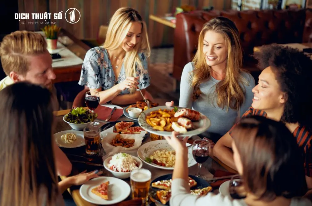 Mẫu đoạn hội thoại tiếng Pháp trong nhà hàng