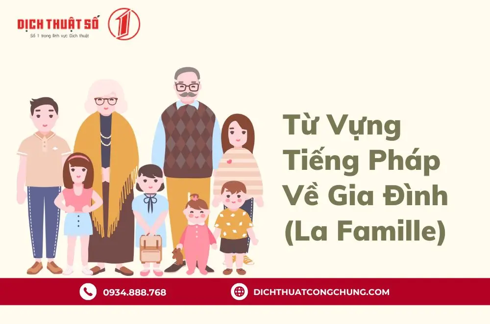 Từ vựng tiếng Pháp chỉ các thành viên trong gia đình