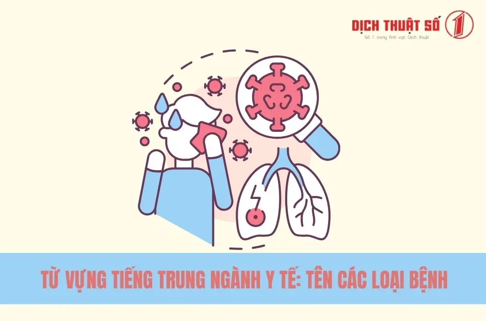 Từ vựng tiếng Trung ngành Y tế: Tên các loại bệnh
