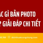 Bản Sao Khác Gì Bản Photo Công Chứng? Giải Đáp Chi Tiết
