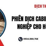 Dịch Cabin Tiếng Anh Chuyên Nghiệp Cho Hội Thảo & Sự Kiện