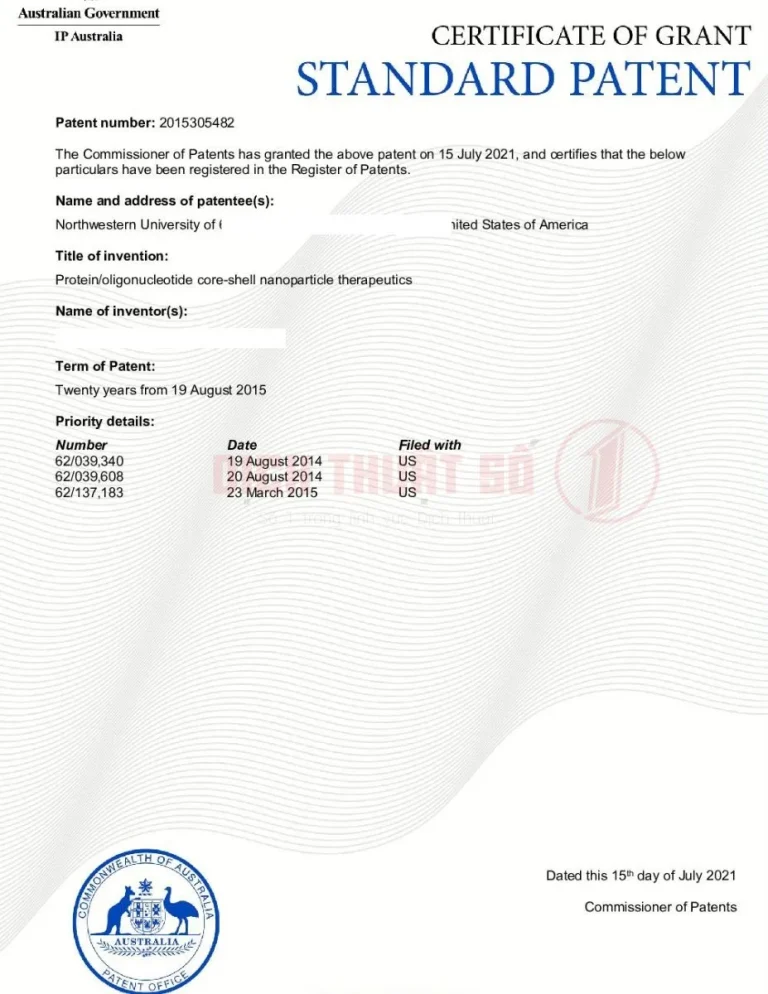 Yêu cầu đối với dịch thuật công chứng bằng sáng chế