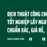 Dịch Thuật Công Chứng Bằng Tốt Nghiệp Lấy Nhanh, Giá Tốt 2025