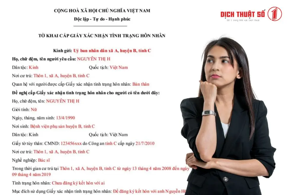 Giấy chứng nhận độc thân là gì?