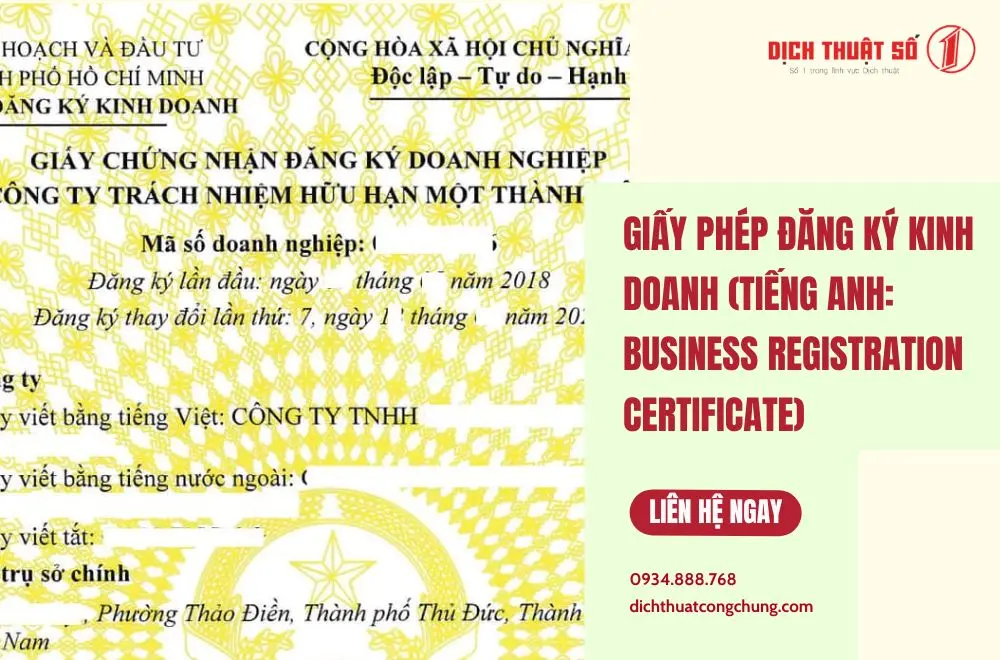 Giấy phép đăng ký kinh doanh là gì? 