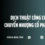 Dịch Thuật Công Chứng Hợp Đồng Chuyển Nhượng Cổ Phần Sang Tiếng Anh