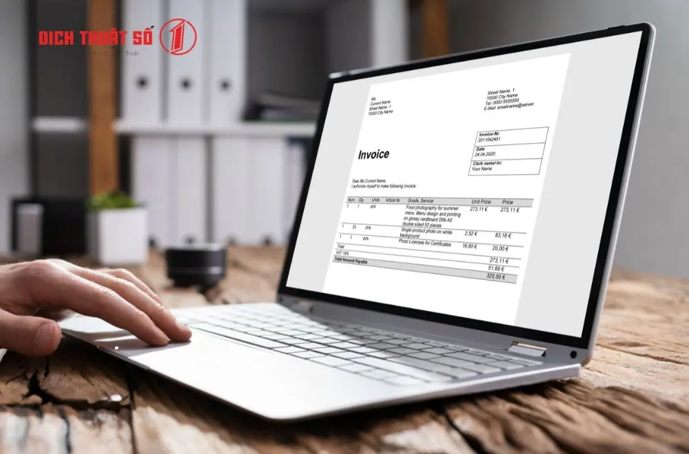 Lưu ý khi sử dụng dịch vụ dịch công chứng hóa đơn thương mại