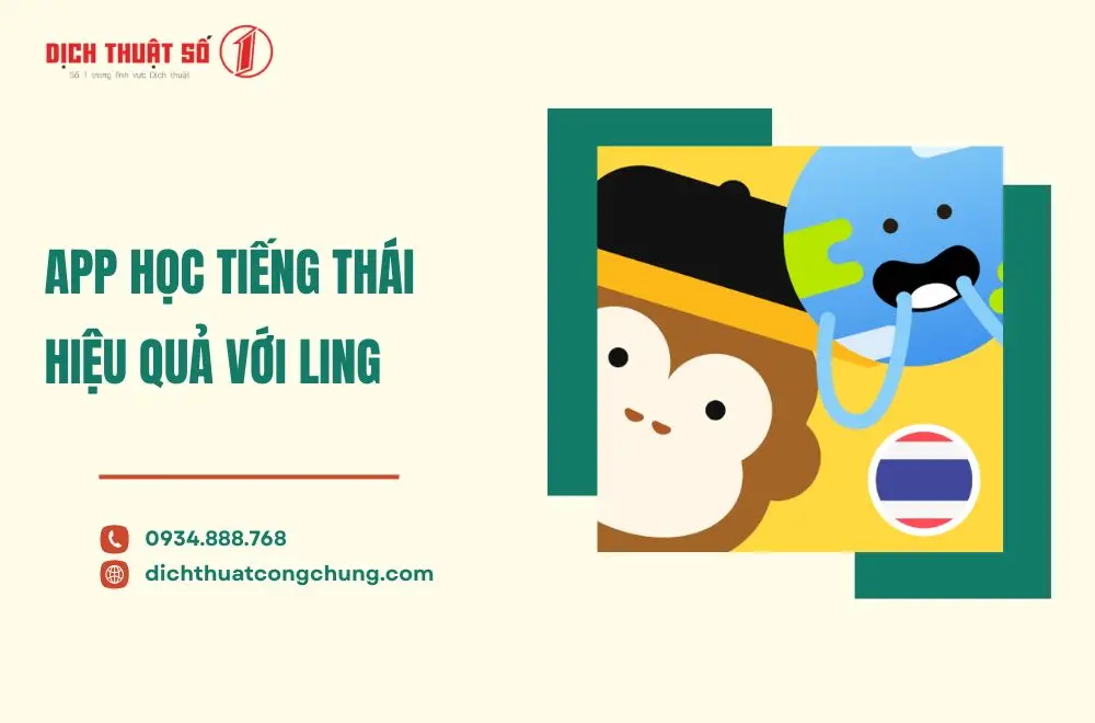 App Học tiếng Thái với Ling 