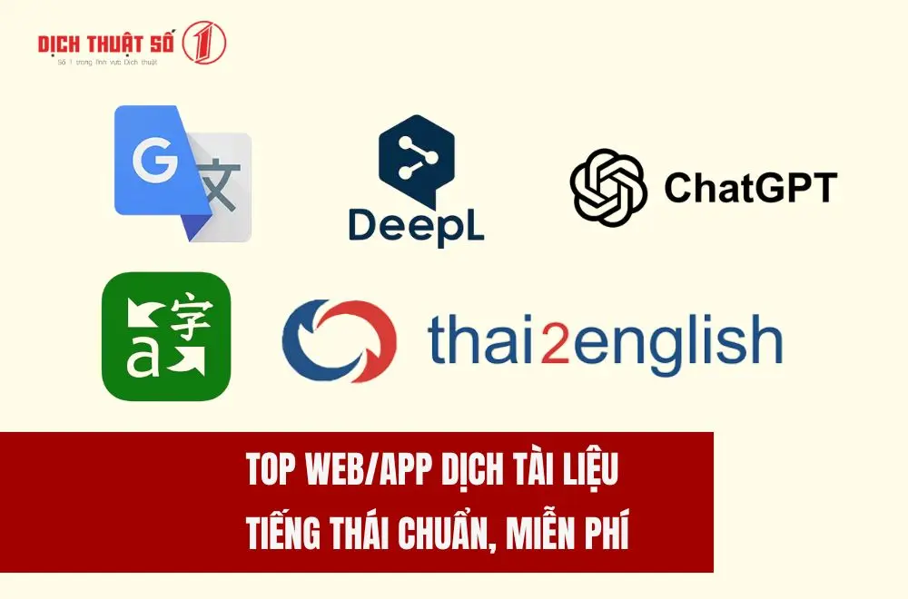 Top 5 Web/App Dịch Tài Liệu Tiếng Thái Lan Chuẩn, Miễn Phí
