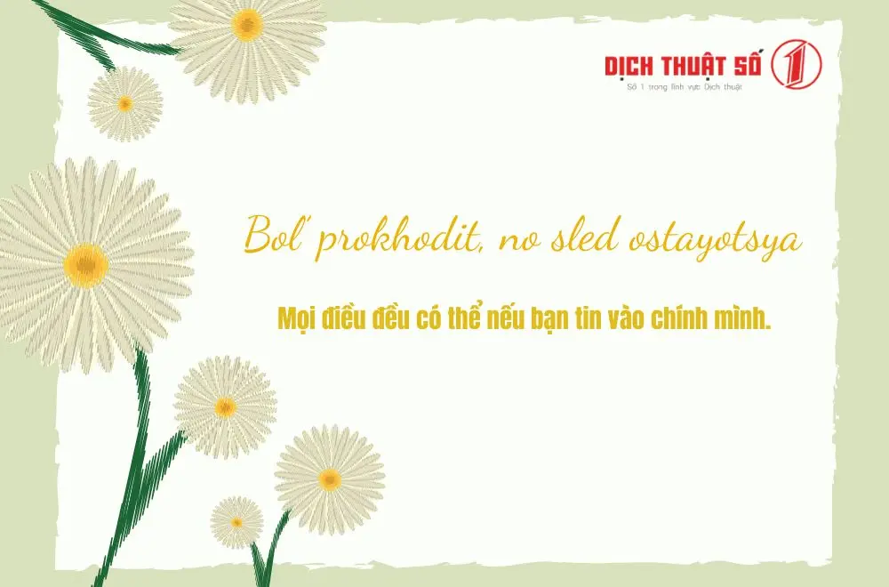 Những câu nói hay thể hiện nỗi buồn bằng tiếng Nga