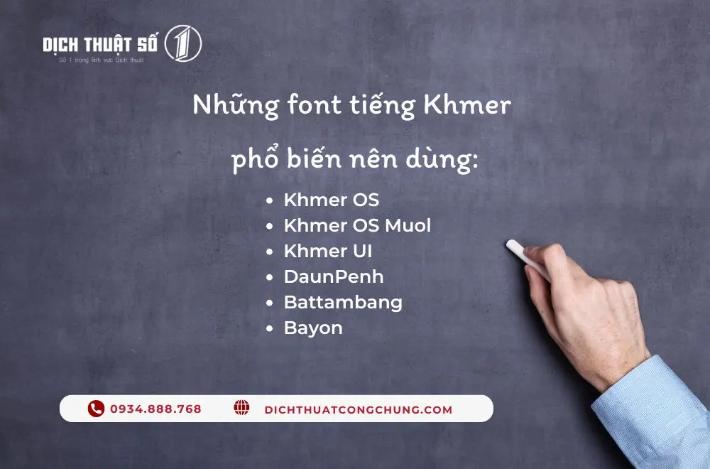 Tải font chữ Khmer: Những font phổ biến nên dùng