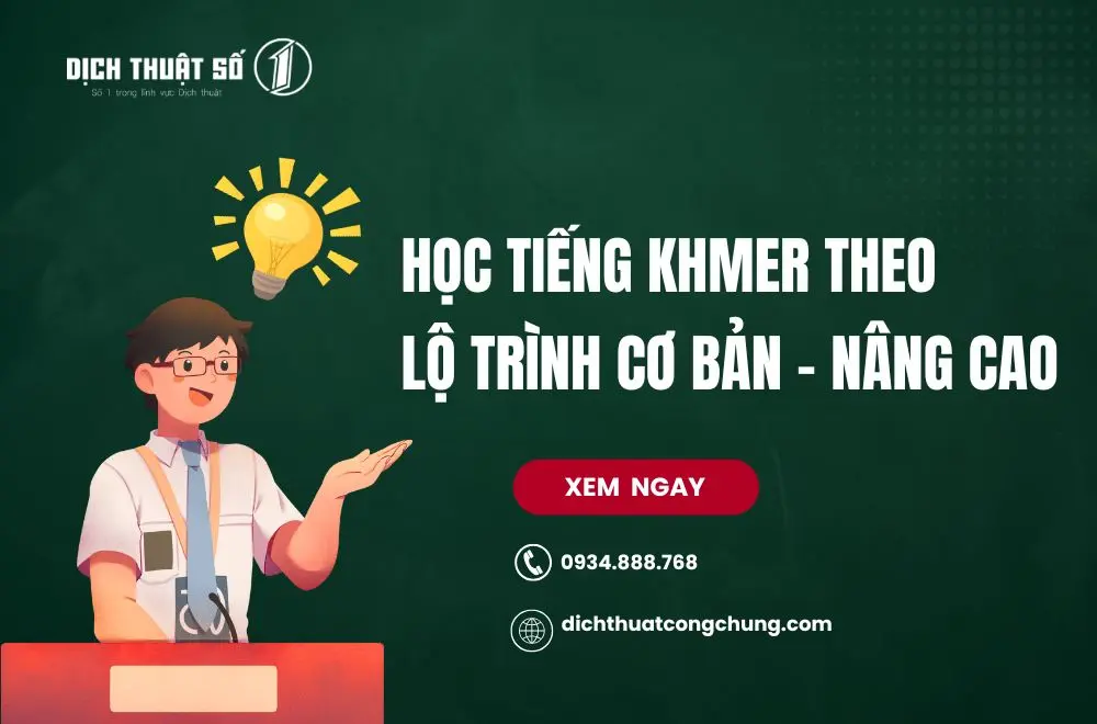 Học tiếng Khmer theo lộ trình từ cơ bản đến nâng cao