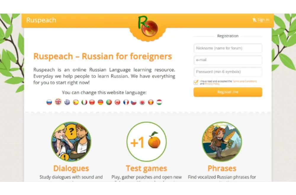 Ruspeach - Học tiếng Nga online hiệu quả