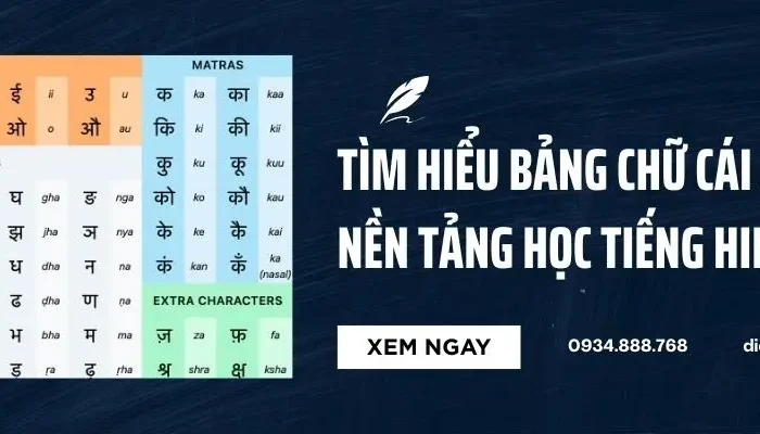 Tìm Hiểu Bảng Chữ Cái Ấn Độ – Nền Tảng Học Tiếng Hindi Chuẩn